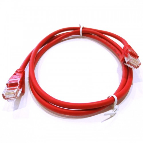 Cat5E 1m datortīkla kabelis (sarkans)