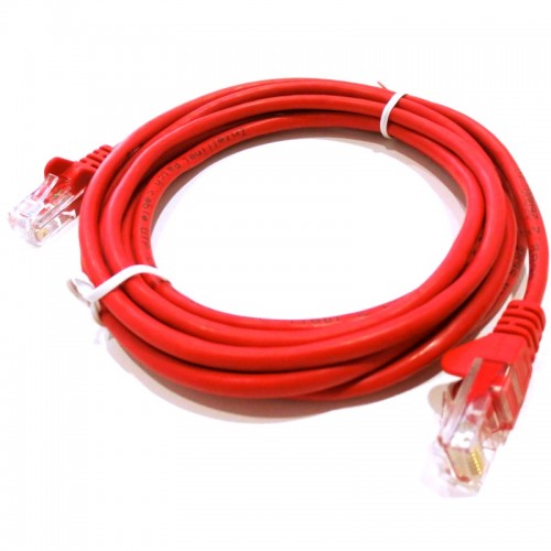 Cat5E 3m datortīkla kabelis (sarkans)